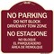 Signmission Do Not Block Driveway Tow Zone No Estacione No Bloque El Parquiedero Area De Remolque, BU-1818-24173 A-DES-BU-1818-24173 - alternate 1